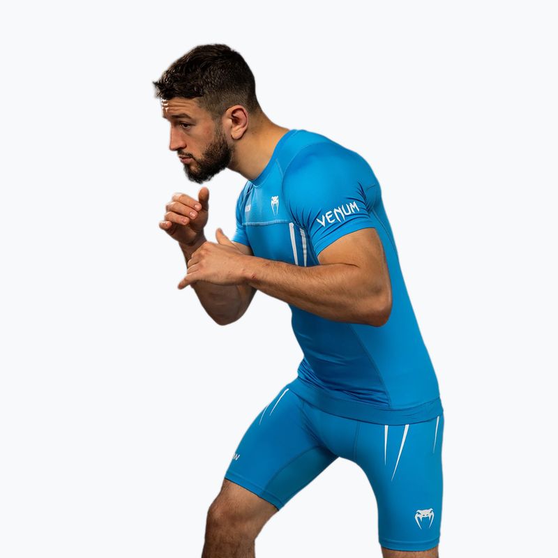 Herren-Trainingsshirt Venum X WOW FC Rashguards Pacific Blue 4