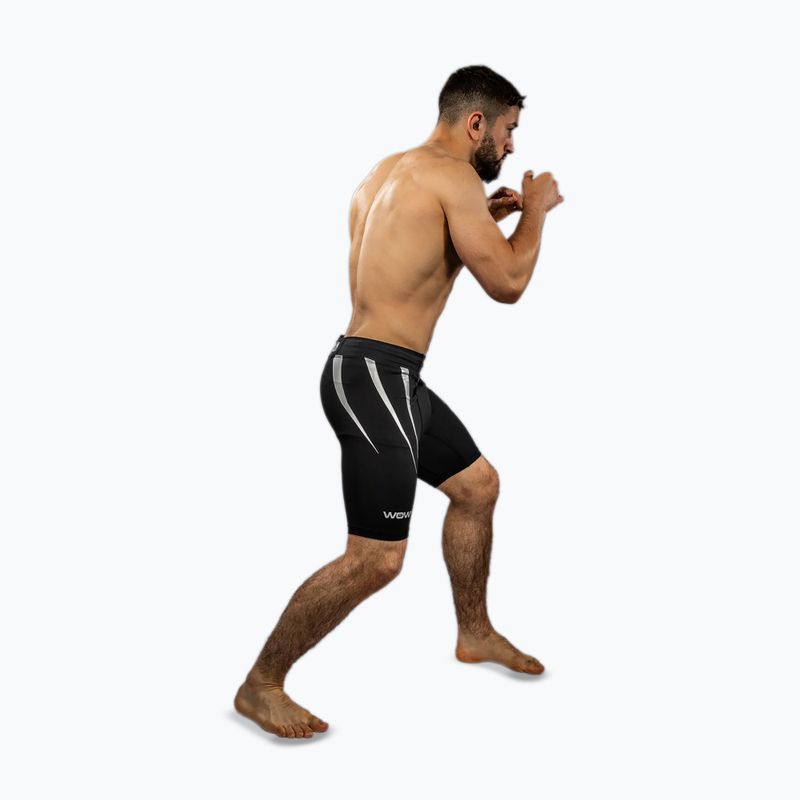 Herren-Trainingsshorts Venum X WOW FC Vale Tudo schwarz/silbergrau 4