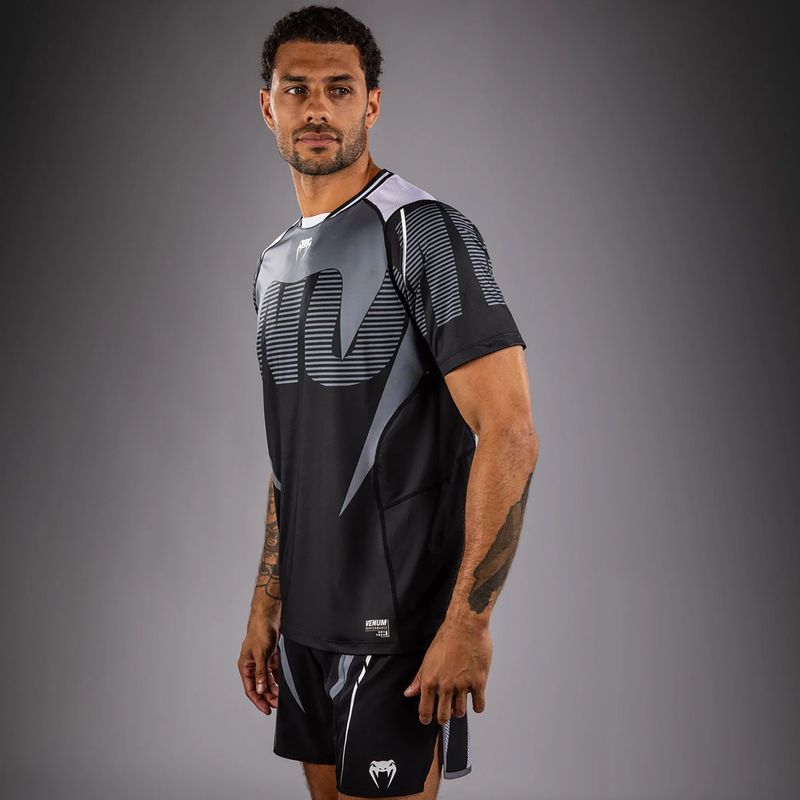 Herren T-Shirt Venum Adrenaline Dry-tech Black/Silver Grey 4