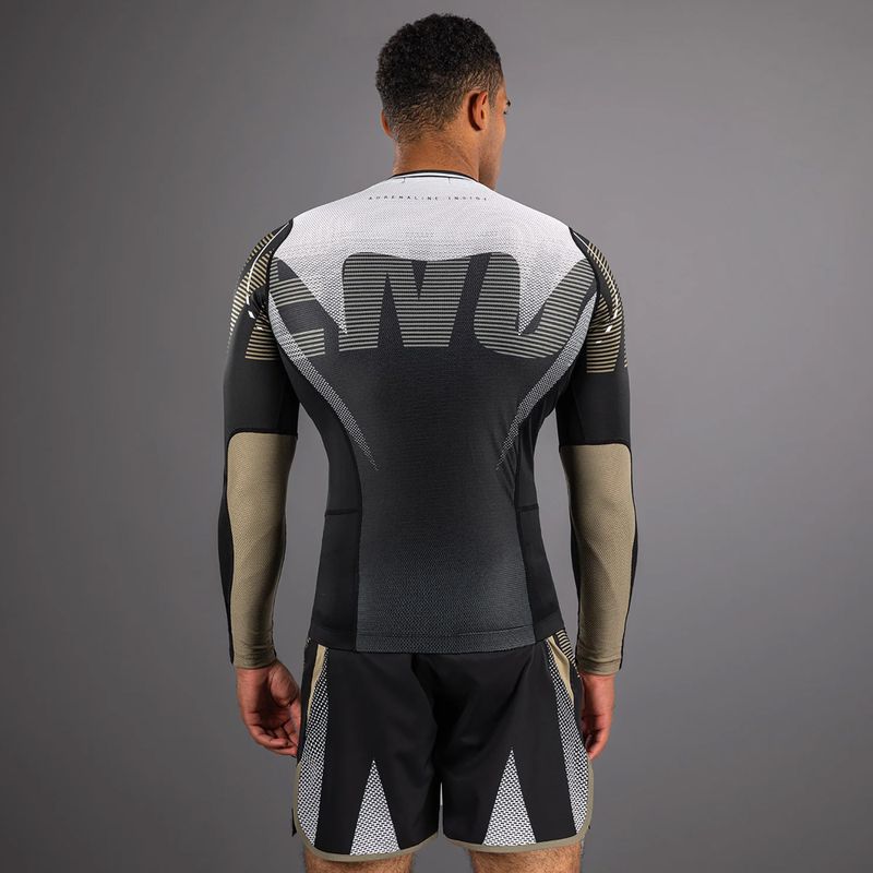 Herren Longsleeve Rashguard Venum Adrenaline Rashguard black/sand 3