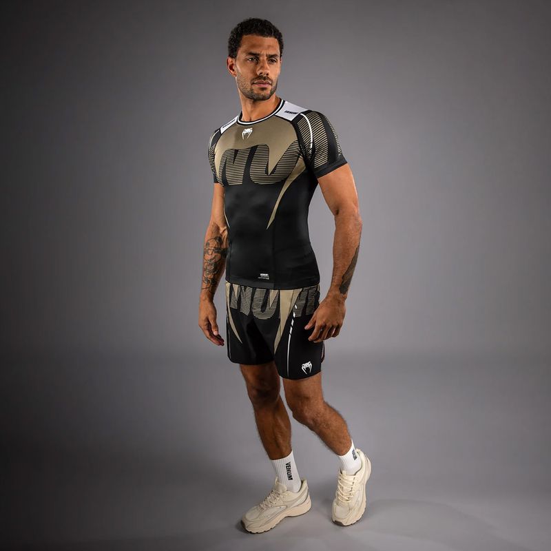 Herren-Rashguard Venum Adrenaline Rashguard black/sand 2