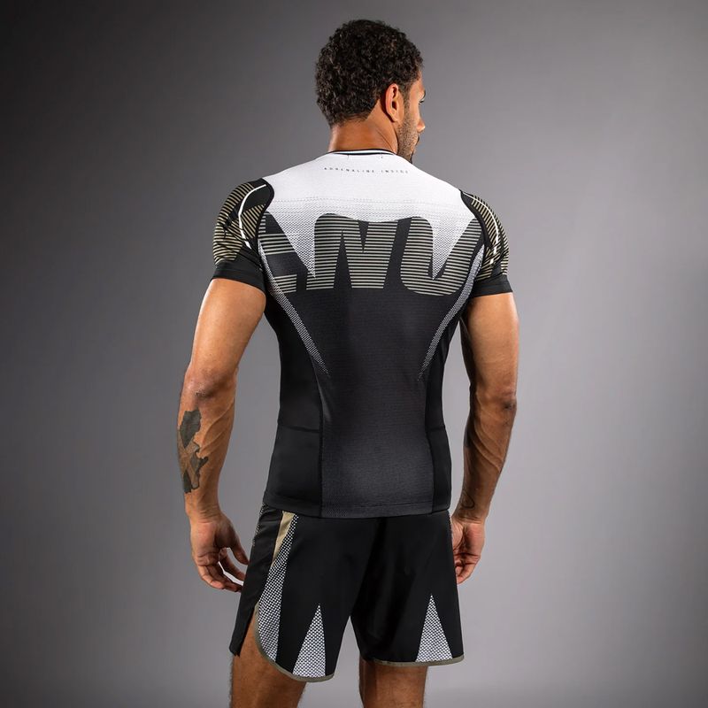 Herren-Rashguard Venum Adrenaline Rashguard black/sand 3