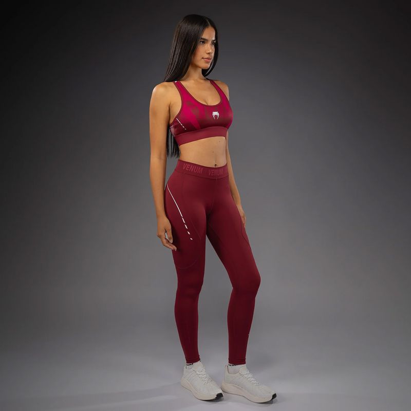 Damen Sportleggings Venum Adrenaline burgundy/pink 2