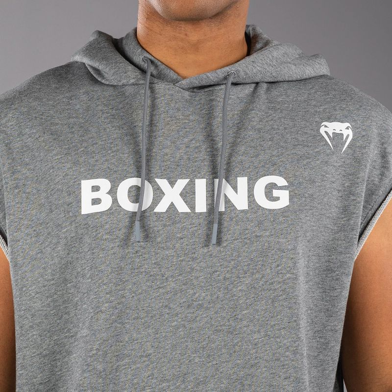 Herren Hoodie Venum Boxing VT Sleeveless Hoodie Heather Grey 5