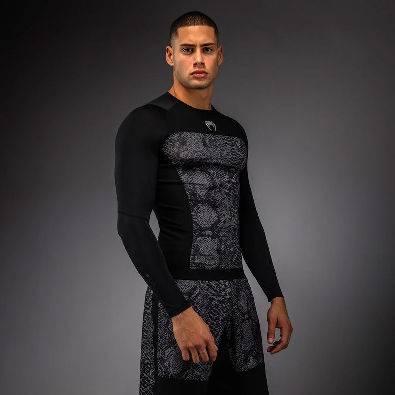 Rashguard Langarm Herren Venum G-Fit Scales Rashguard black/charcoal grey 3