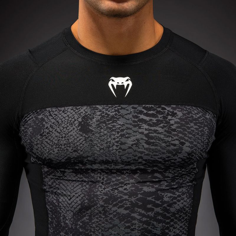 Rashguard Langarm Herren Venum G-Fit Scales Rashguard black/charcoal grey 4