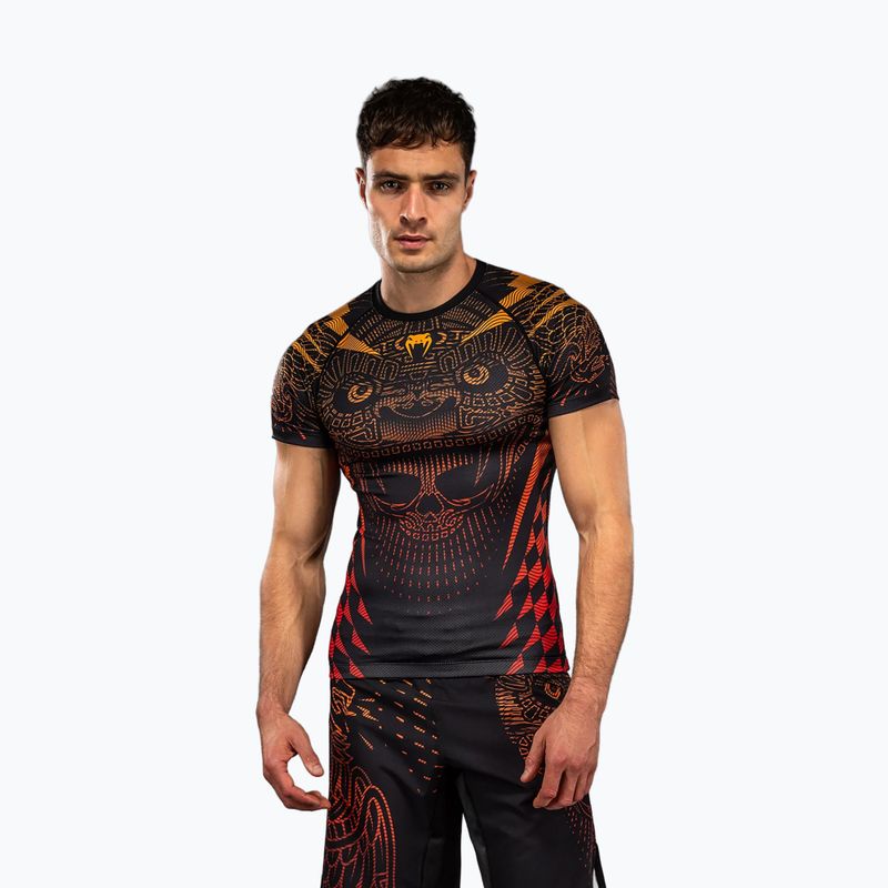 Herren Rashguard Venum Quetzal Fury Rashguard black/fury red/tangerine