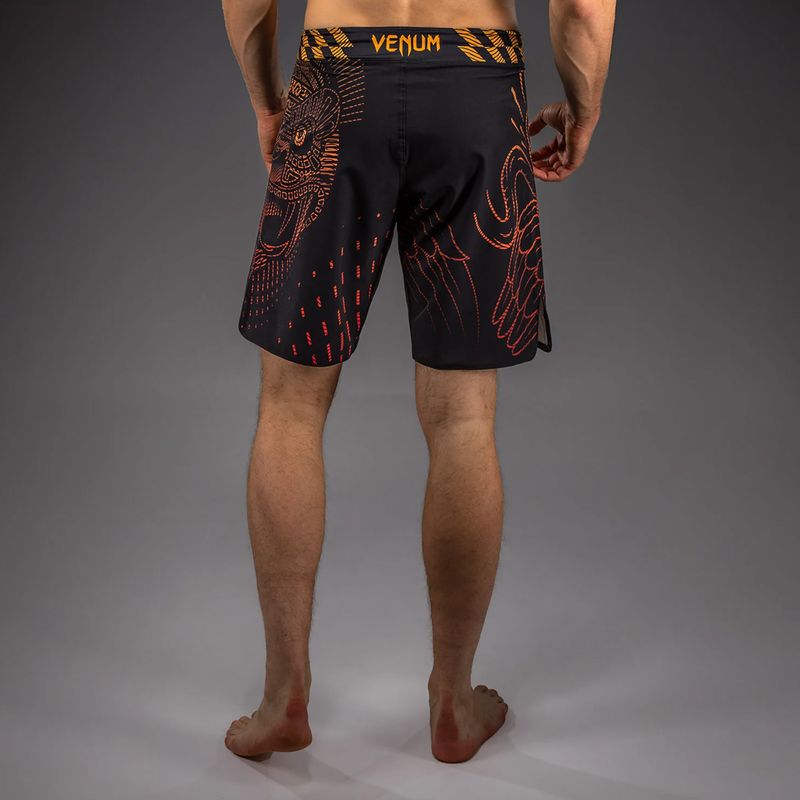 Herren Trainingsshorts Venum Quetzal Fury Fightshorts black/fury red/tangerine 3