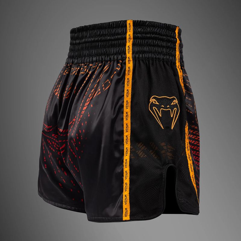 Herren Trainingsshorts Venum Quetzal Fury Muay Thai black/fury red/tangerine 4