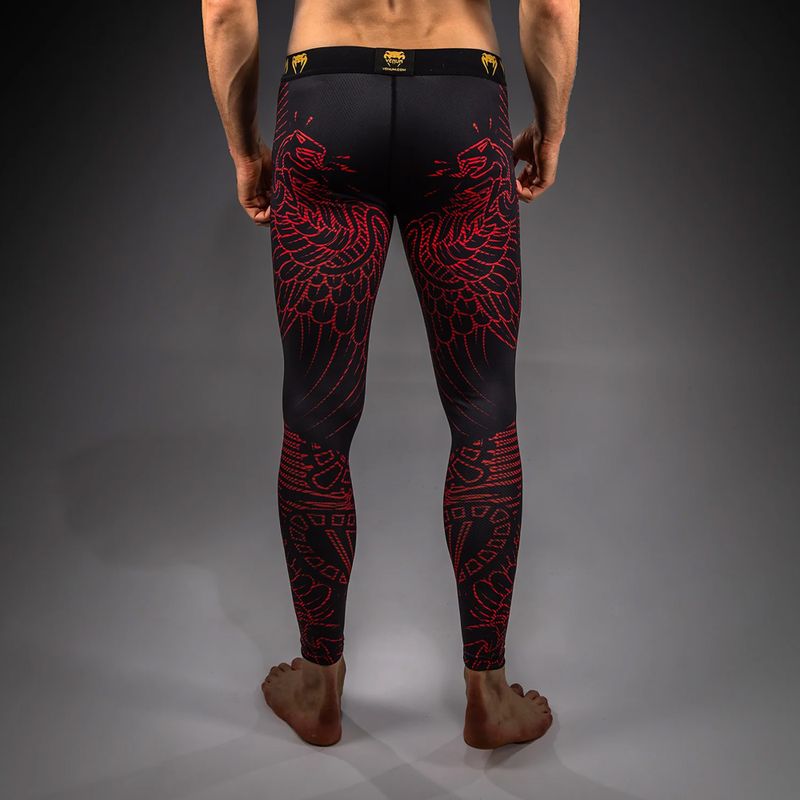 Herren Trainingsleggings Venum Quetzal Fury Black/Fury Red/Tangerine 3