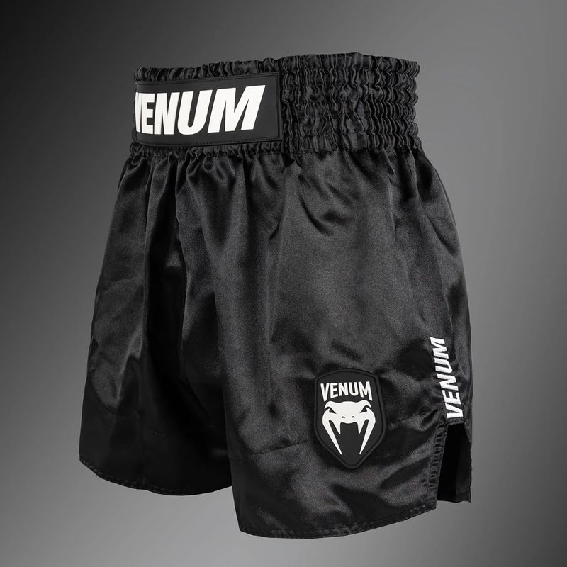 Herren-Trainingsshorts Venum Classic Evo Muay Thai Black/White 3