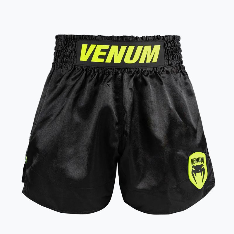 Herren Trainingsshorts Venum Classic Evo Muay Thai black/neon yellow