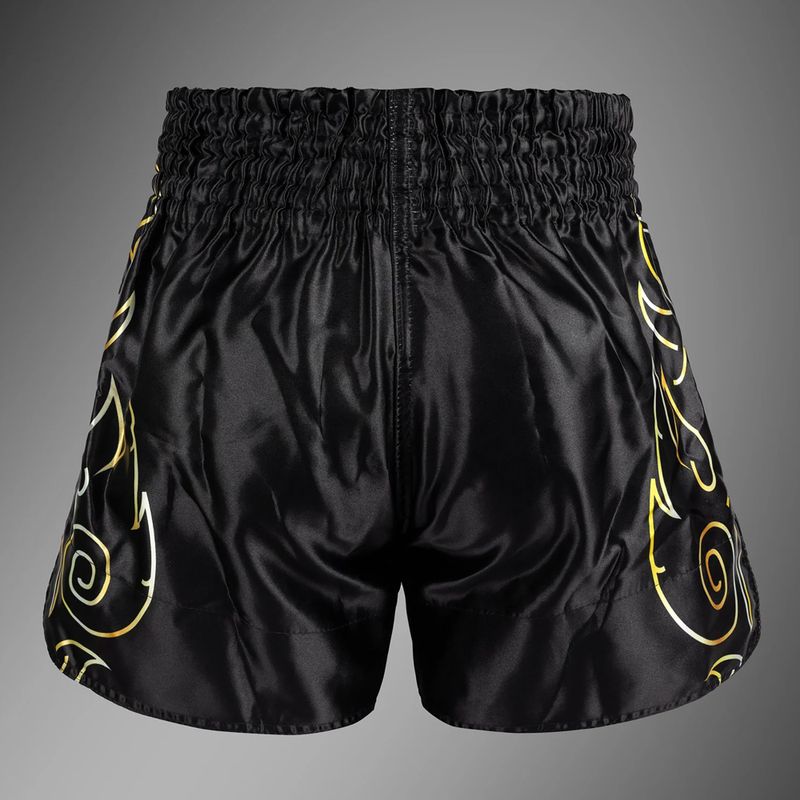 Herren Trainingsshorts Venum VTC Flames Muay Thai black/gold 2