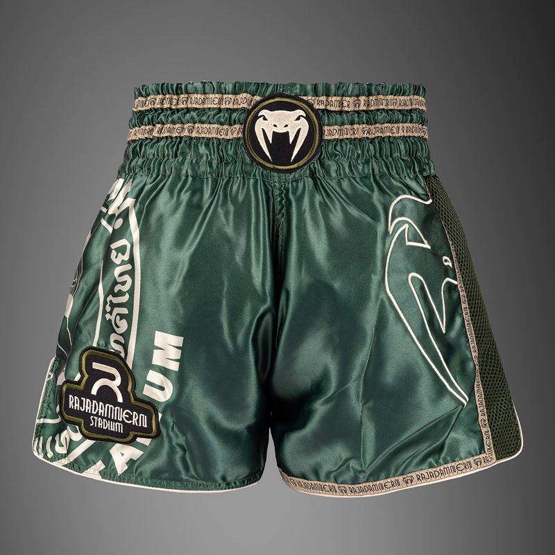 Herren-Trainingsshorts Venum x Rajadamnern Muay Thai military green 2