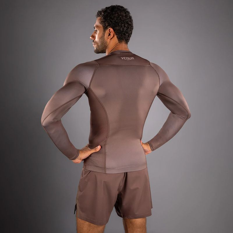 Roshguard Herren Longsleeve Venum No Gi Rashguards chocolate brown 2