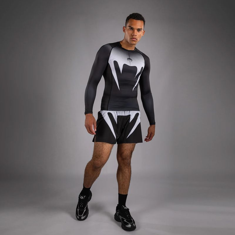Herren Langarm-Rashguard Venum No Gi Rashguards black/white 2