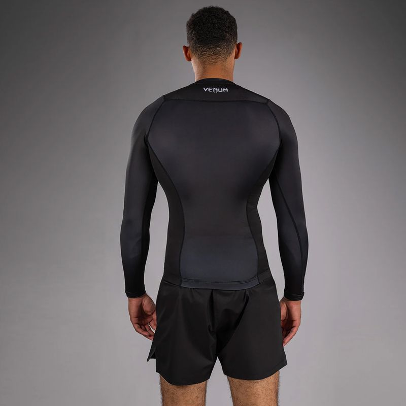 Herren Langarm-Rashguard Venum No Gi Rashguards black/white 3
