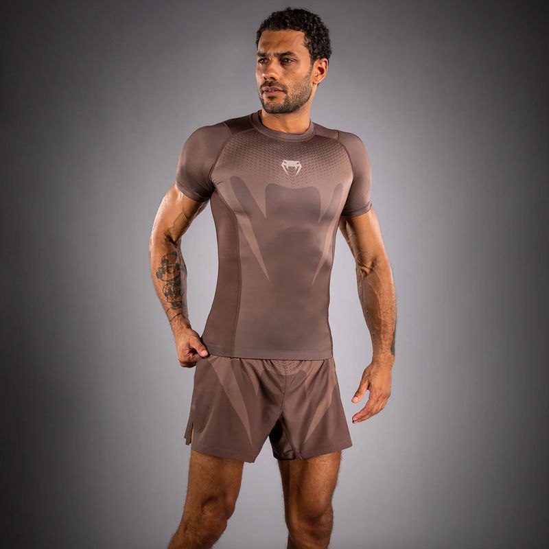 Herren-Rashguard Venum No-Gi chocolate brown 3