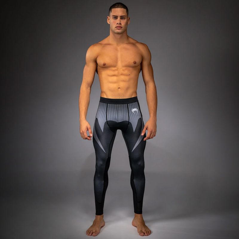 Herren-Trainingsleggings Venum No Gi Spats black/silver grey 2