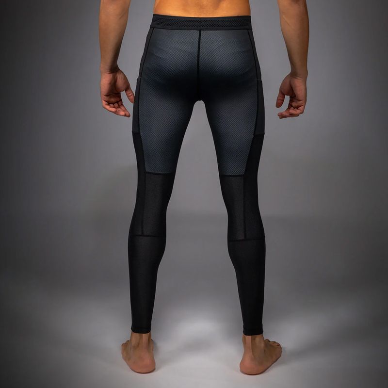 Herren-Trainingsleggings Venum No Gi Spats black/silver grey 3