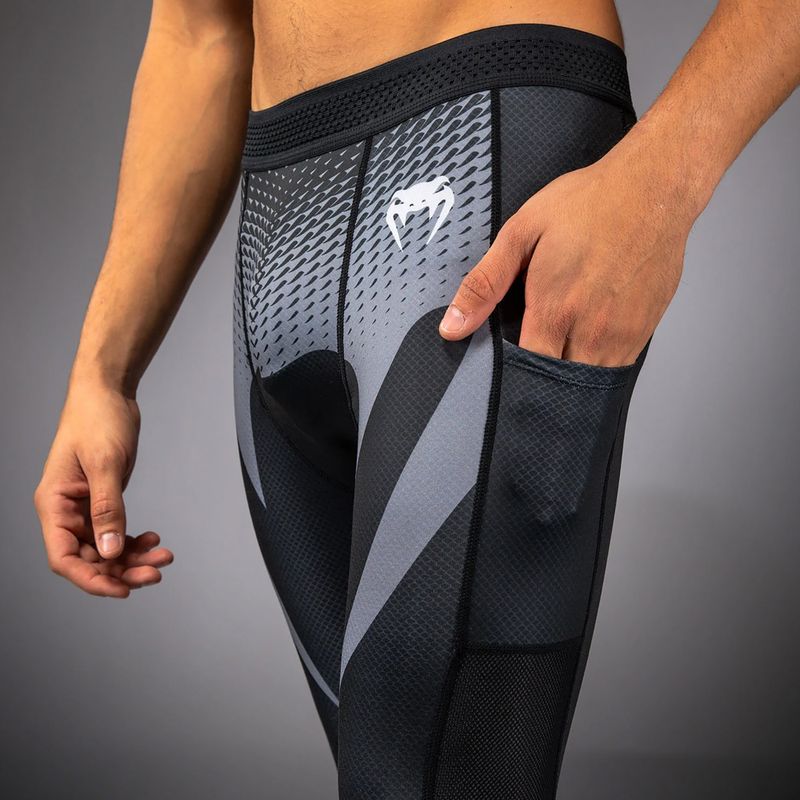 Herren-Trainingsleggings Venum No Gi Spats black/silver grey 5