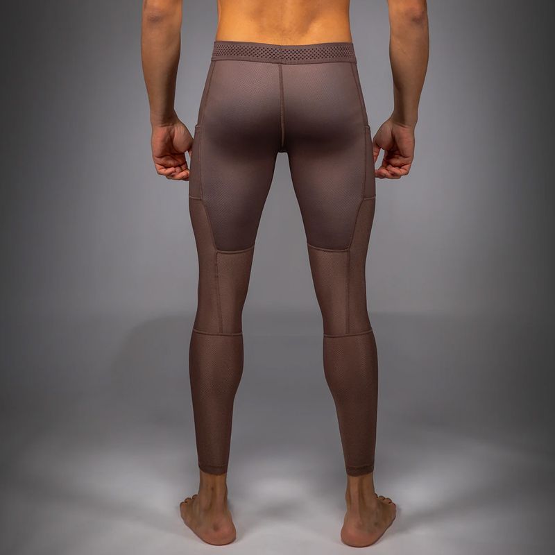 Herren Trainingsleggings Venum No Gi Spats chocolate brown 3