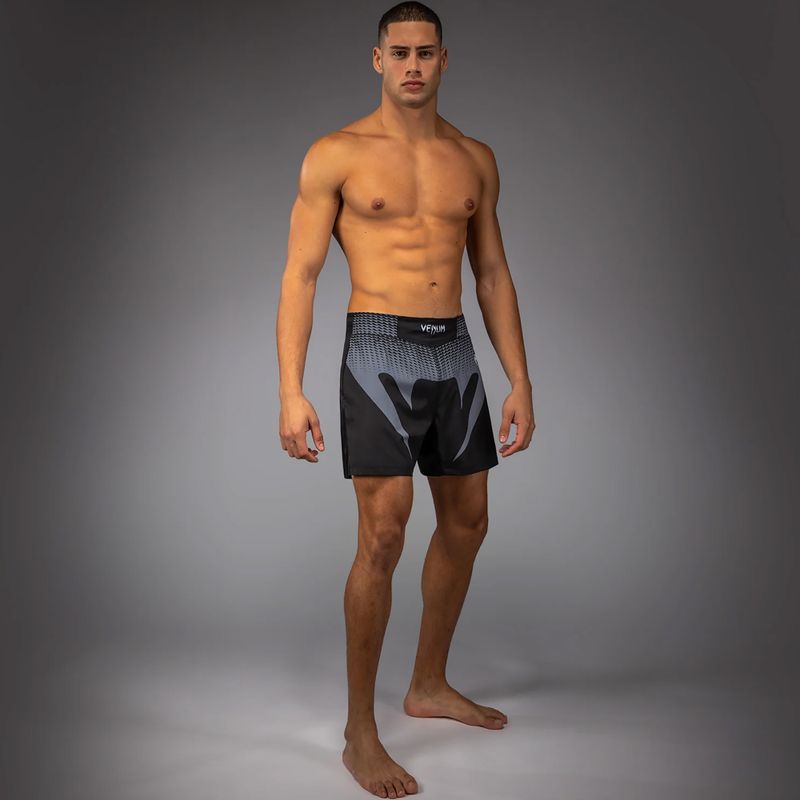 Herren Trainingsshorts Venum No Gi black/silver grey 2