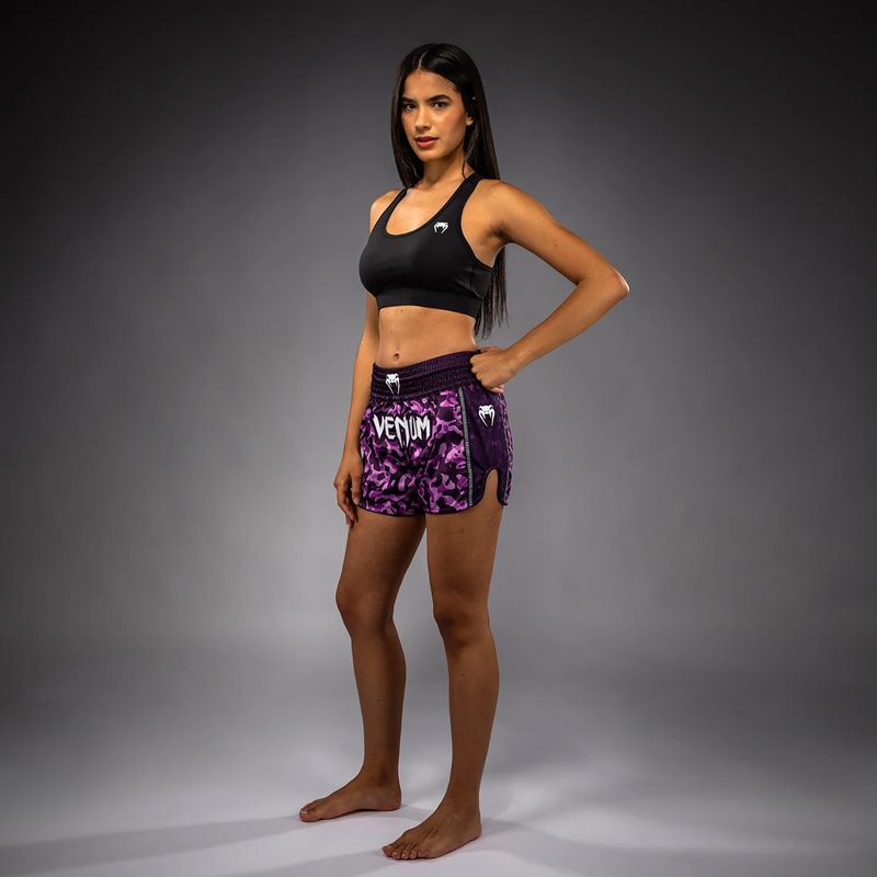 Damen Muay-Thai-Shorts Venum Iris Muay Thai plum/pink 2