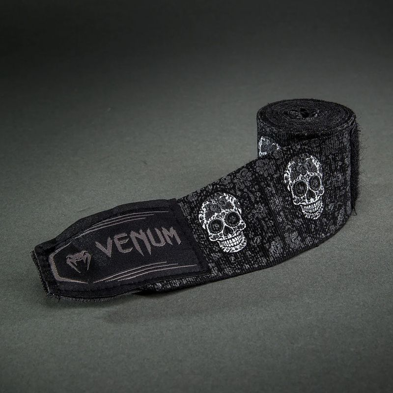 Boxbandagen Venum Santa Muerte Handwraps 250 cm black/white 3