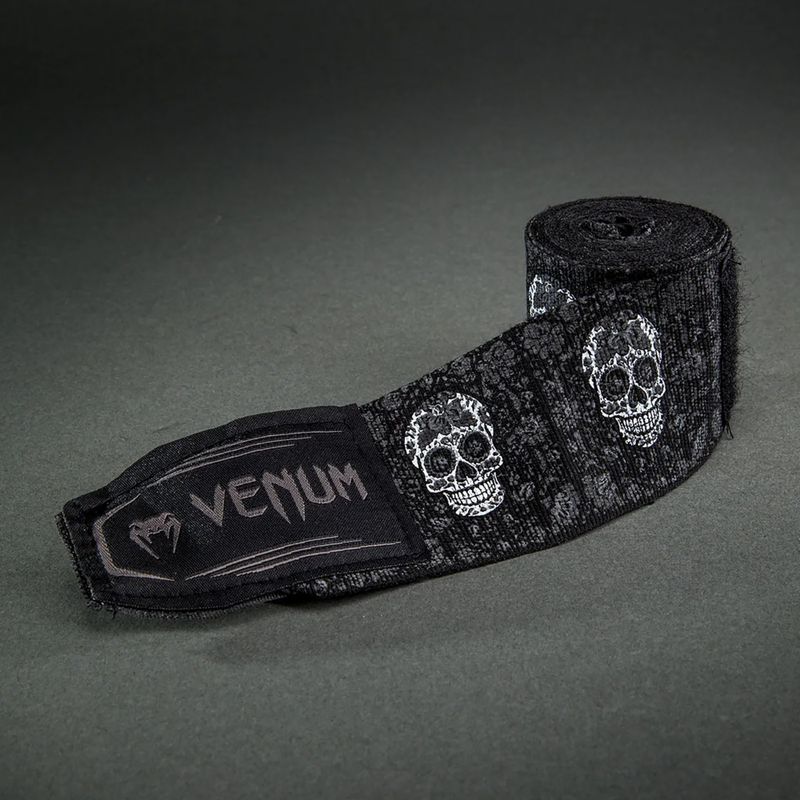 Boxbandagen Venum Santa Muerte Handwraps 450 cm black/white 3