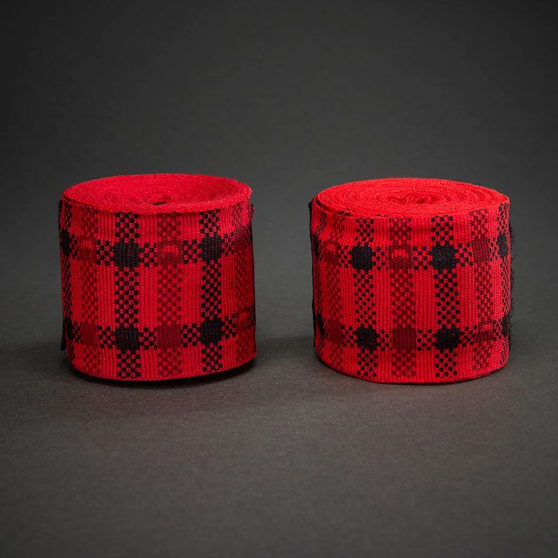 Boxbandagen Venum Tartan Handwraps 450 cm fury red 2