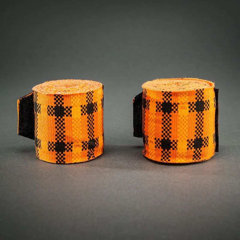 Boxbandagen Venum Tartan Handwraps 400 cm pumpkin 2