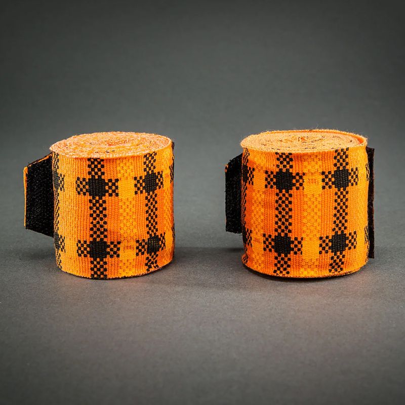 Boxbandagen Venum Tartan Handwraps 450 cm pumpkin 2
