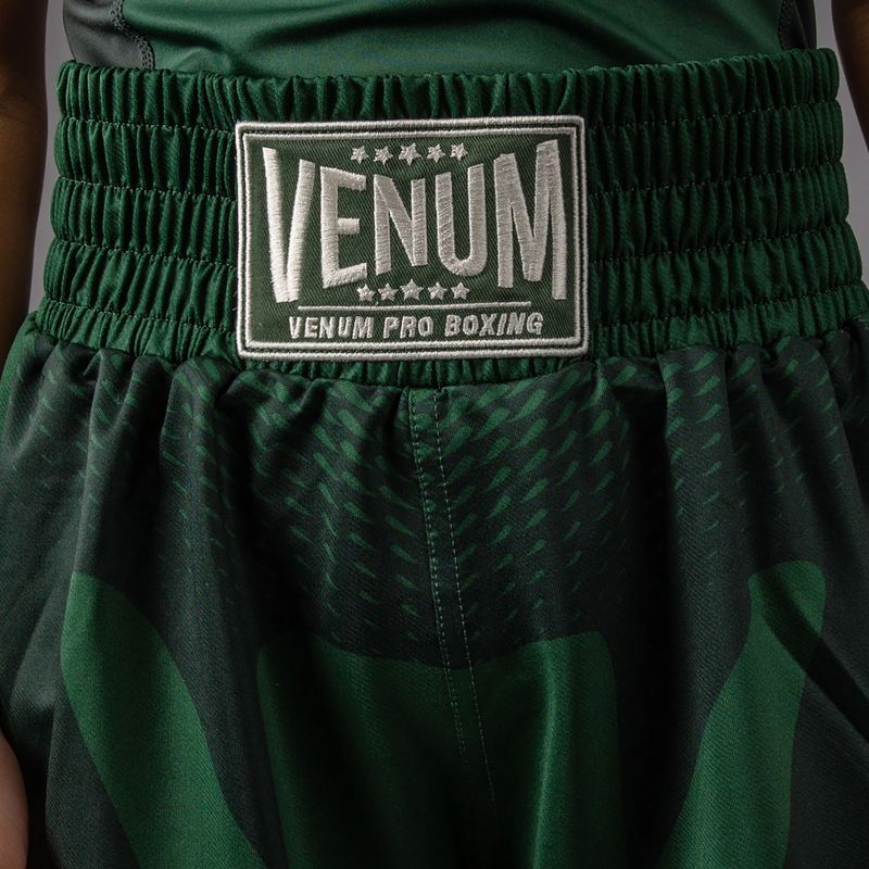 Kinder-Trainingsshorts Venum Attack Kids Boxing forest green/off white 6