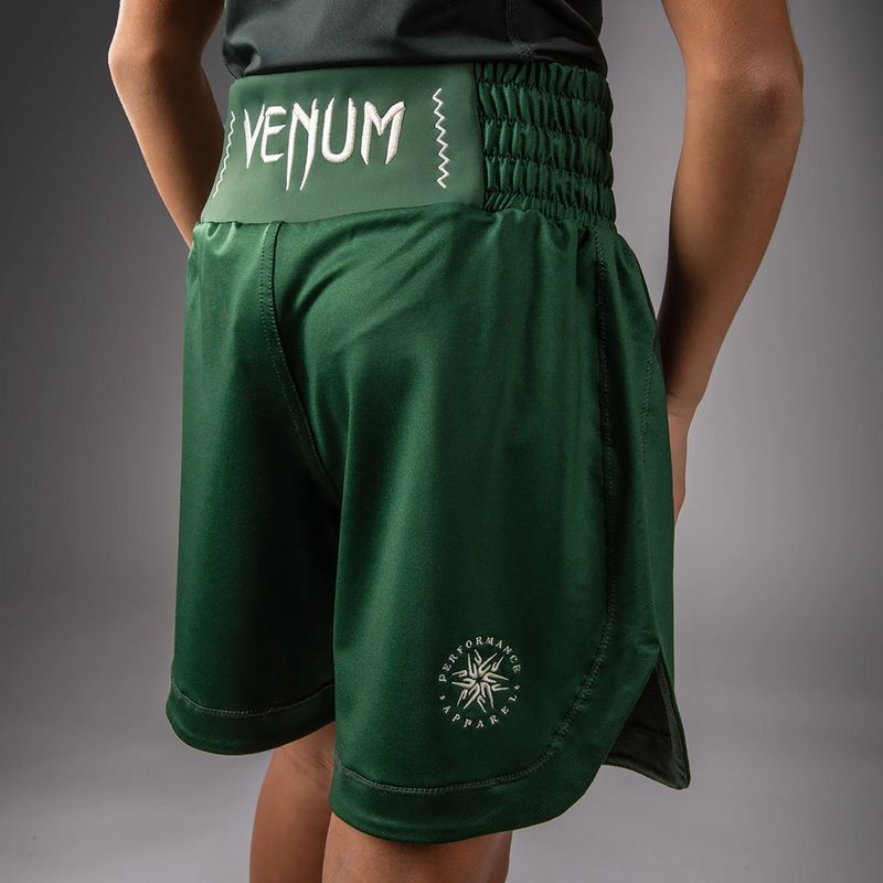 Kinder-Trainingsshorts Venum Attack Kids Boxing forest green/off white 7