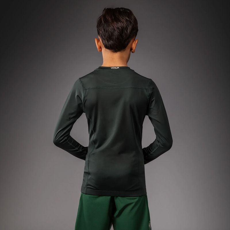 Kinder-Rashguard Venum Attack Kids Rashguard forest green/off white 2