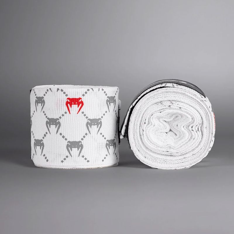Boxbandagen Venum Monogram Hand Wraps Advanced 400 cm white 2