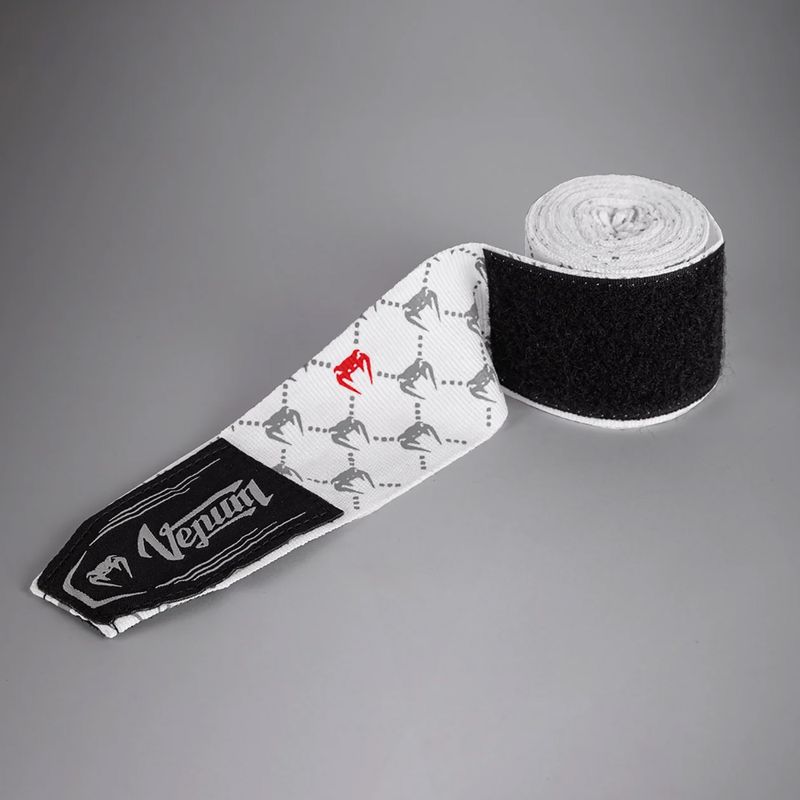 Boxbandagen Venum Monogram Hand Wraps Advanced 400 cm white 3
