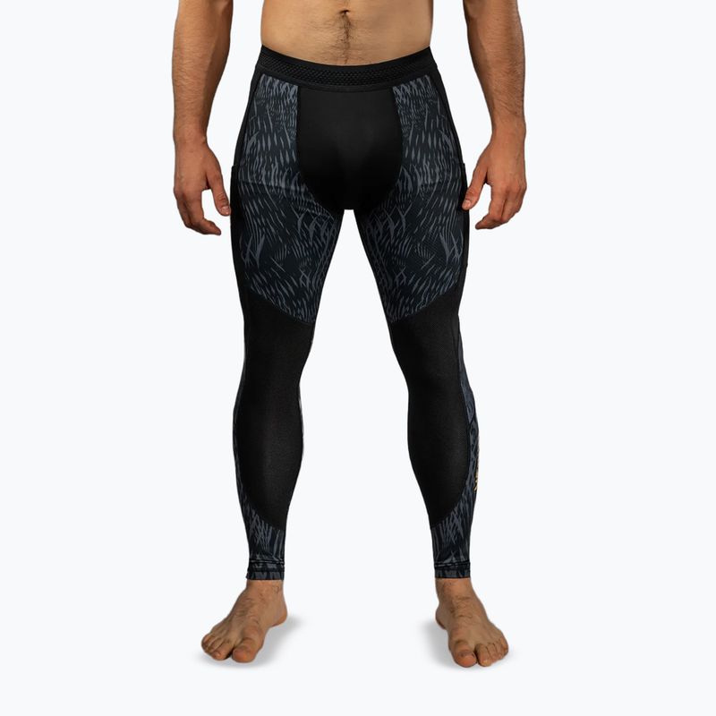 Herren Trainingsleggings Venum x Chimaev Spats black/grey
