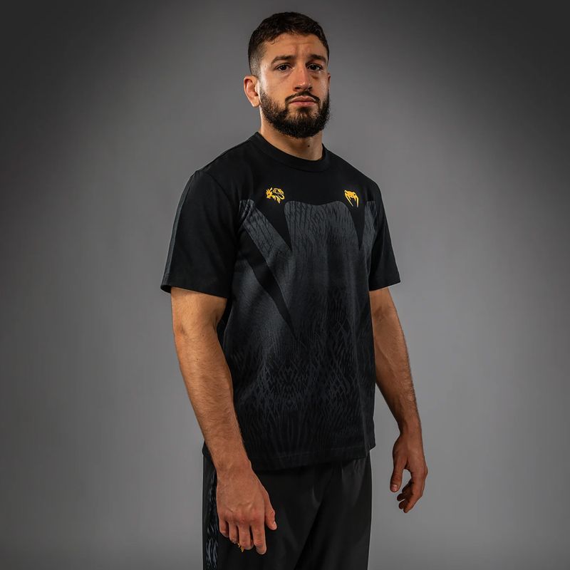 Herren T-Shirt Venum x Chimaev black/grey 3