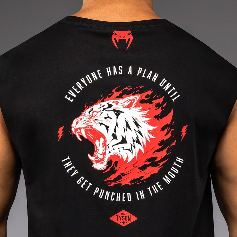 Herren-T-Shirt Venum x Mike Tyson Tiger Sleeveless deep black 5