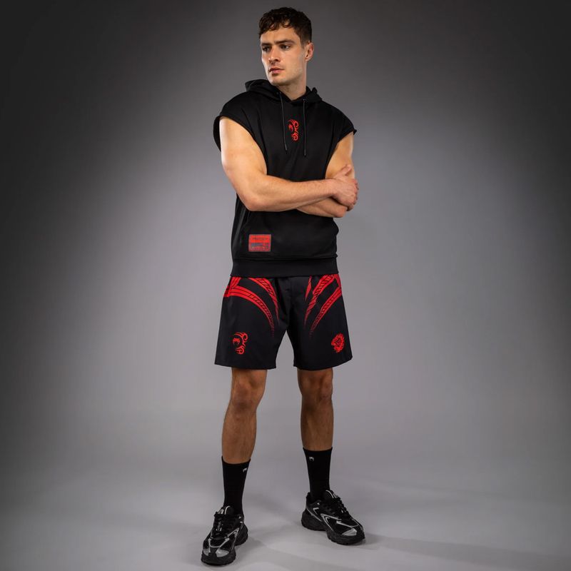 Herren Hoodie Venum x Mike Tyson Tiger Sleeveless Hoodie deep black/intense red 2