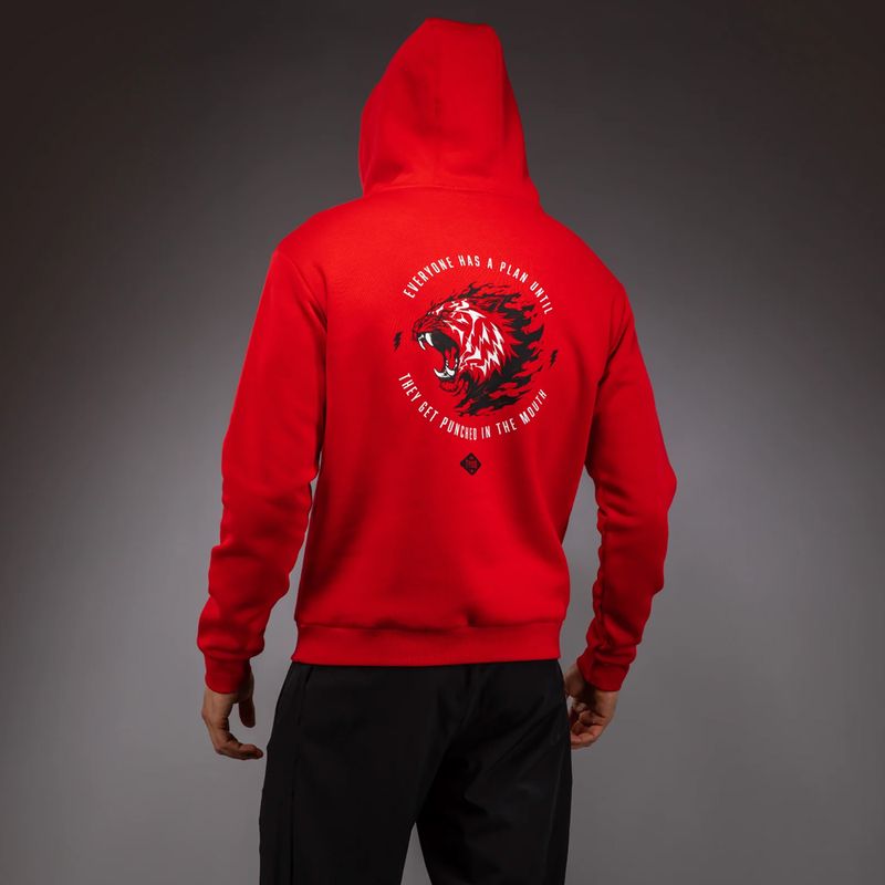 Herren-Hoodie Venum x Mike Tyson Tiger Hoodie intense red/deep black 5