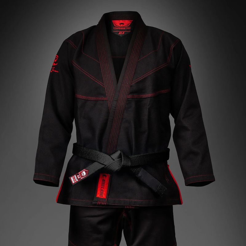 GI nach brasilianisches jiu-jitsu Venum Roger Gracie Academy BJJ black/red 3