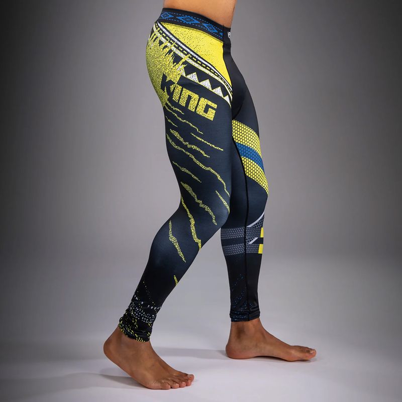 Herren-Trainingsleggings Venum x TEKKEN 8 King Spats black/yellow 3