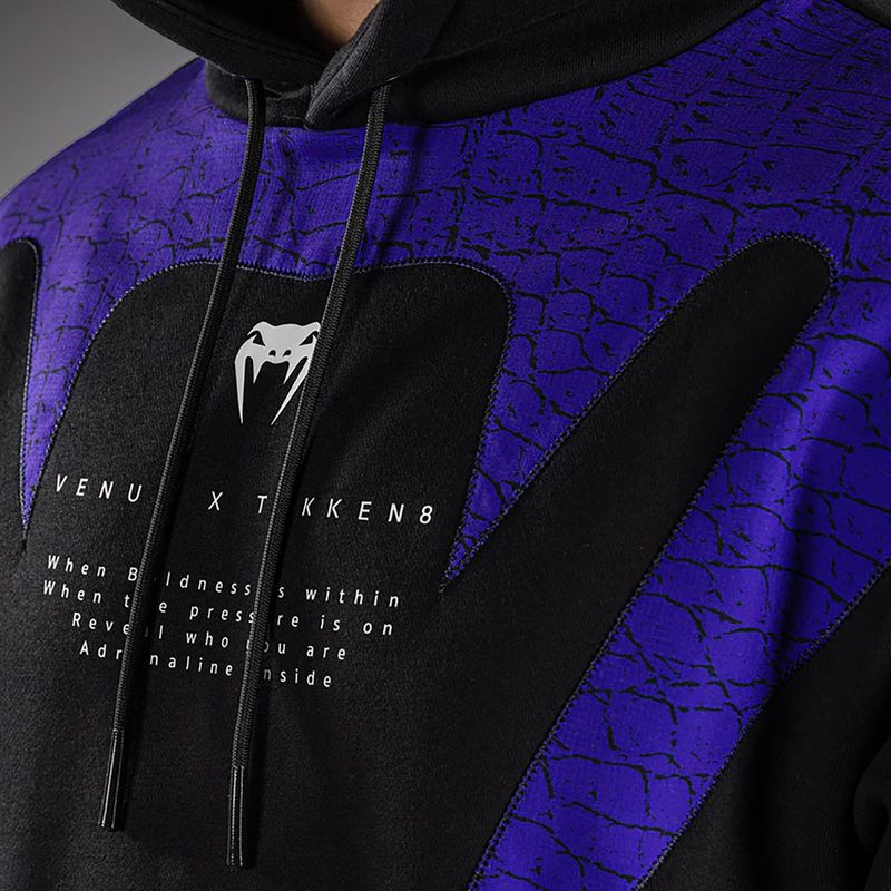 Herrenpullover Venum x TEKKEN 8 Kazuya Pullover Hoodie black/purple 4