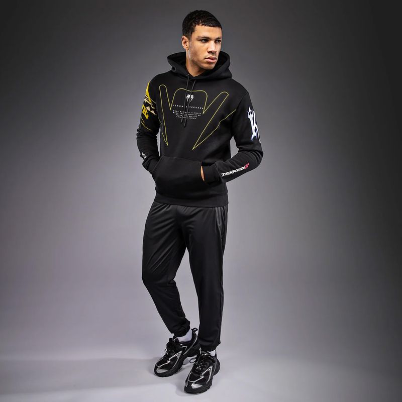 Herrenpullover Venum x TEKKEN 8 King Pullover Hoodie black/yellow 2