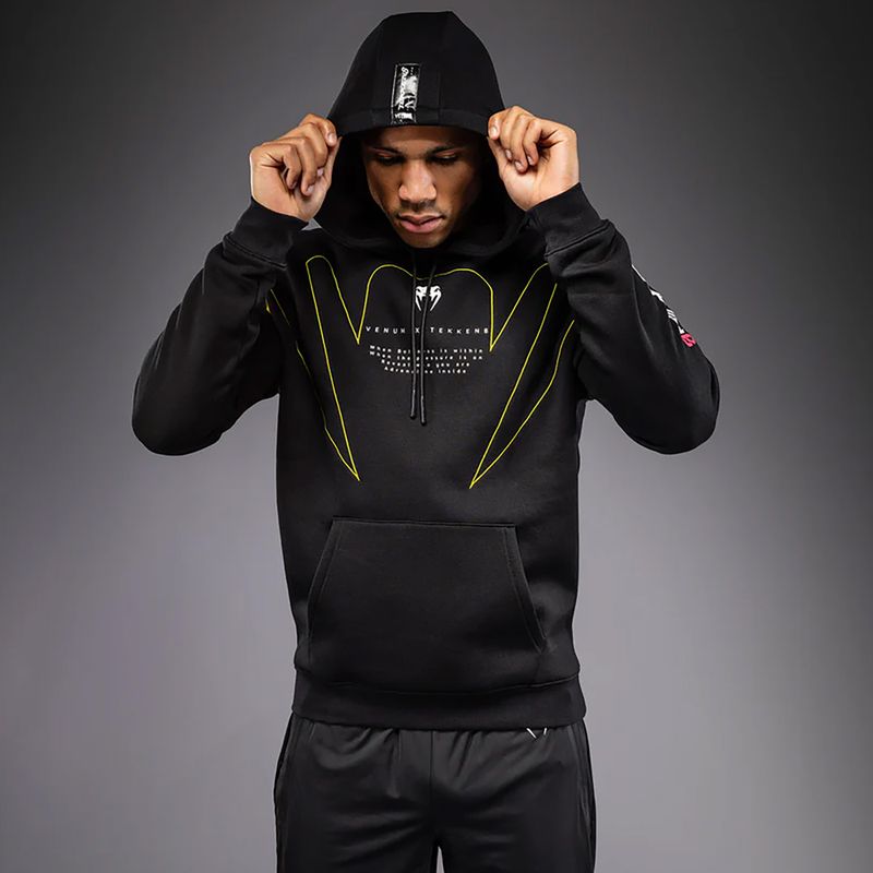 Herrenpullover Venum x TEKKEN 8 King Pullover Hoodie black/yellow 5