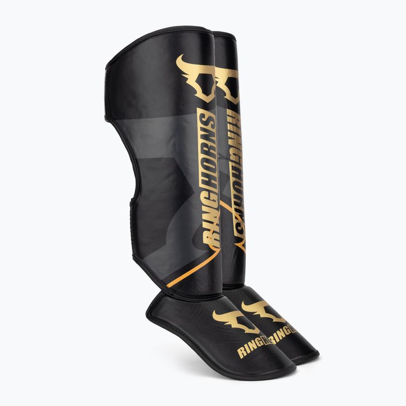 Schienbein- und Fußschützer Venum Ringhorns Charger Shin black/gold