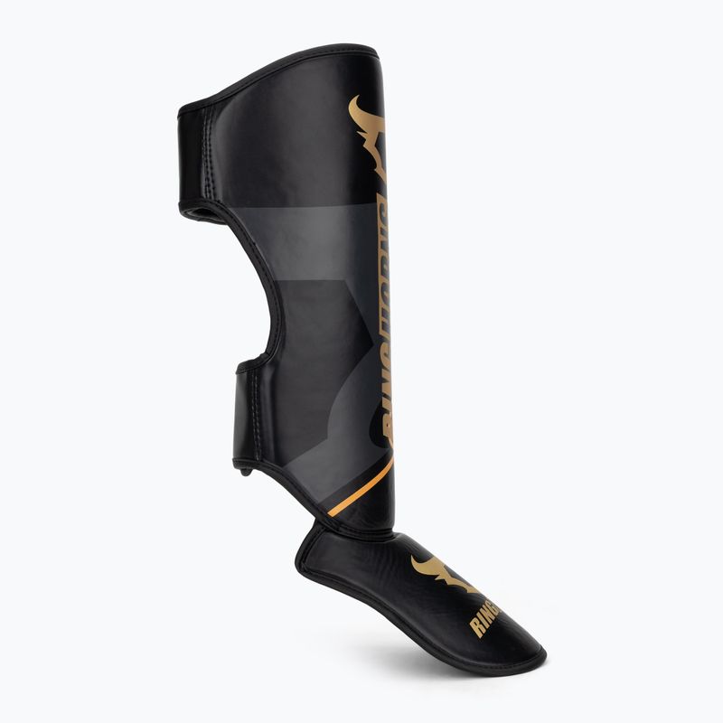 Schienbein- und Fußschützer Venum Ringhorns Charger Shin black/gold 2